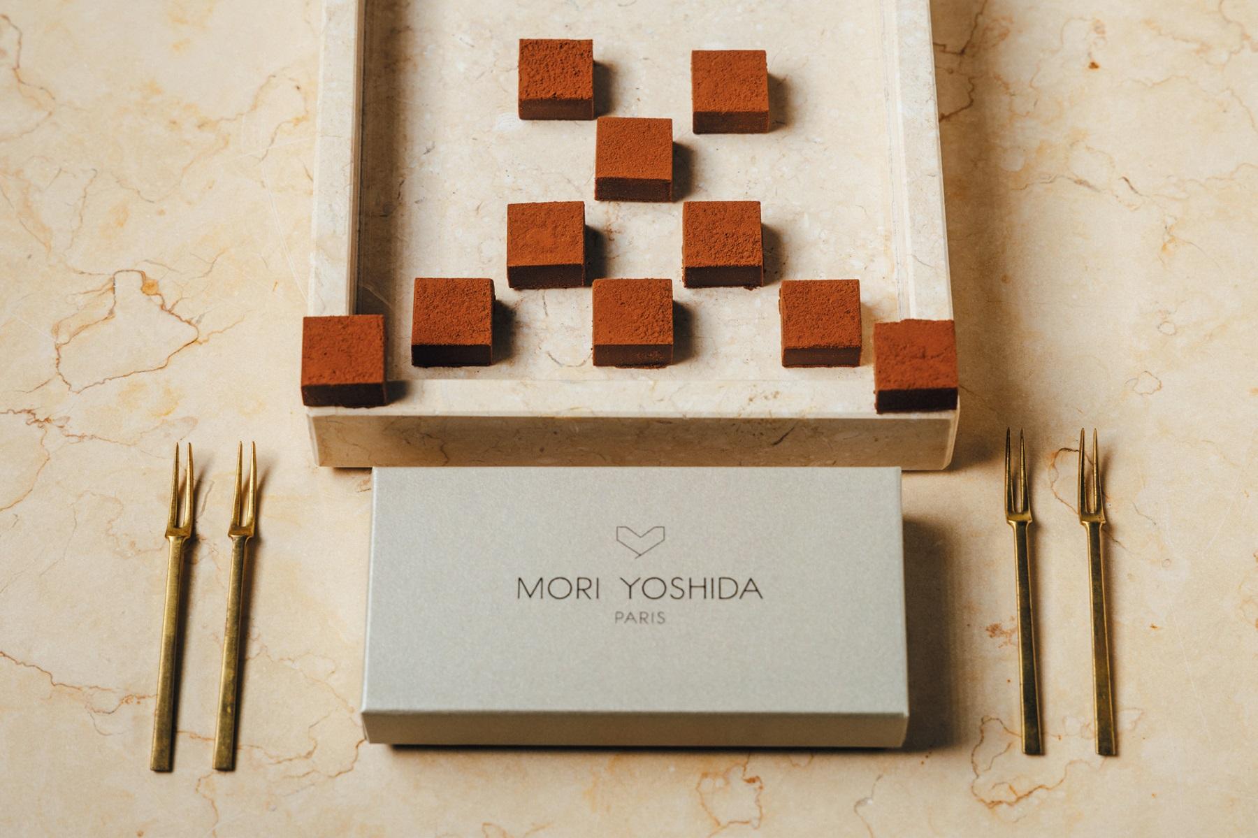 『MORI YOSHIDA 東京店』のキューブ ドゥ ガナッシュ テ シトロンヴェール｜chicoの“お菓子な宝物”