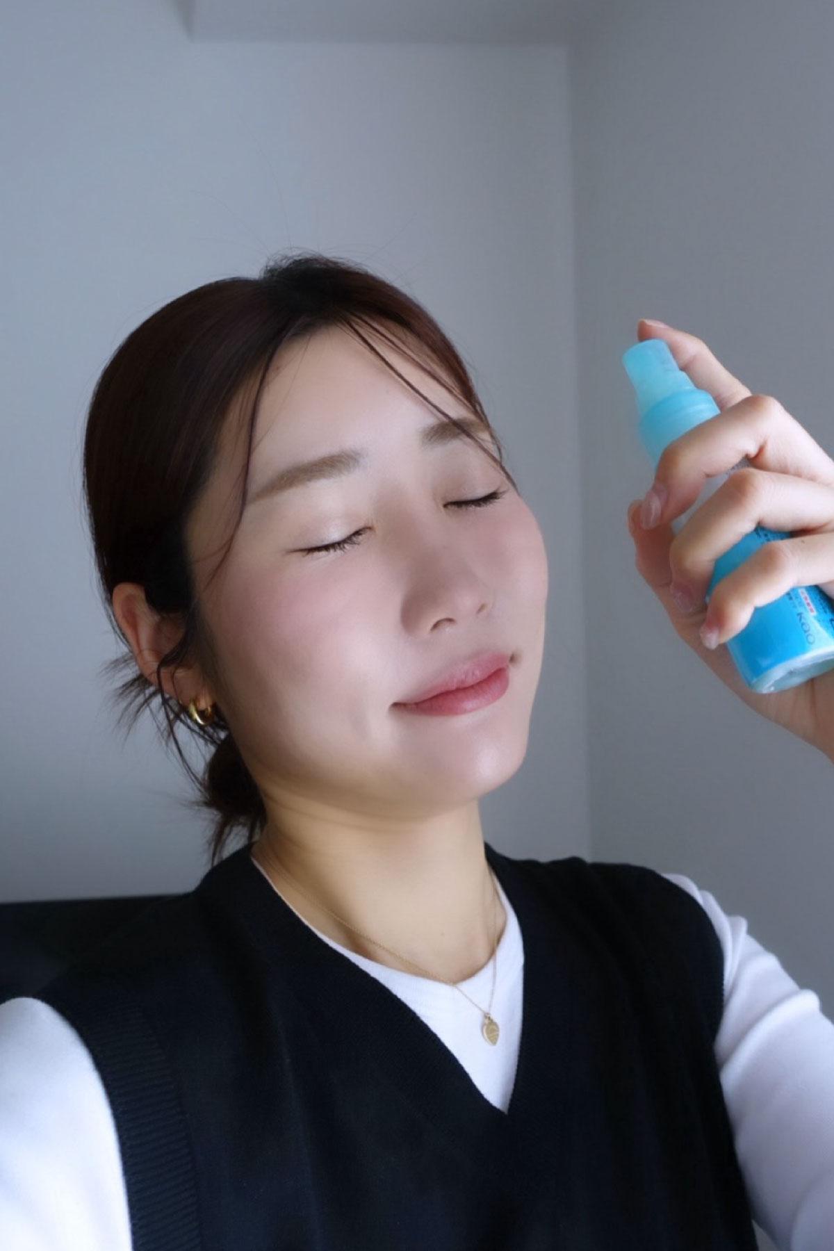 外出先ではお手軽に、自宅ケアはしっかり派。辻村友貴恵が美容テクを伝授!