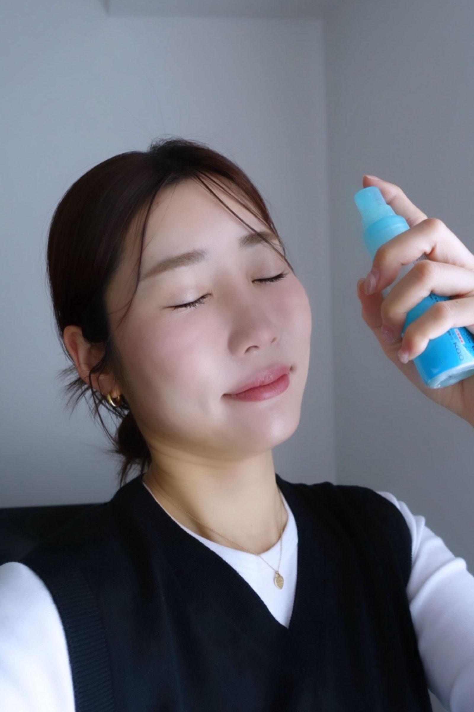 外出先ではお手軽に、自宅ケアはしっかり派。辻村友貴恵が美容テクを伝授!